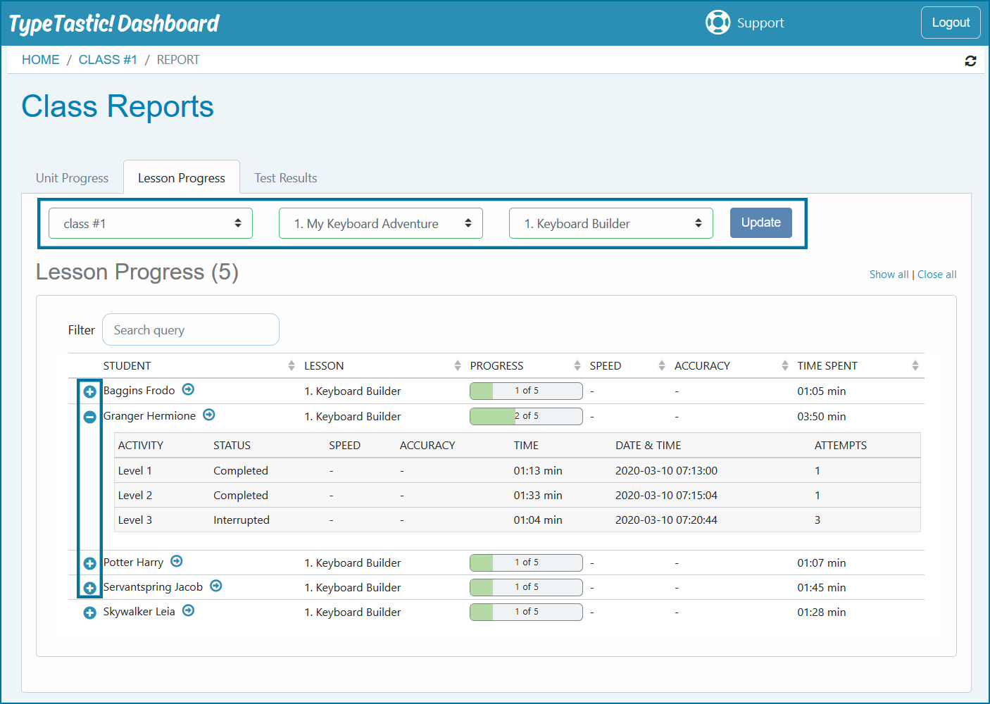 Lesson Report – TypeTastic